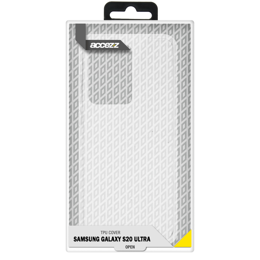 Accezz Clear Backcover Samsung Galaxy S20 Ultra - Transparant - Afbeelding 4