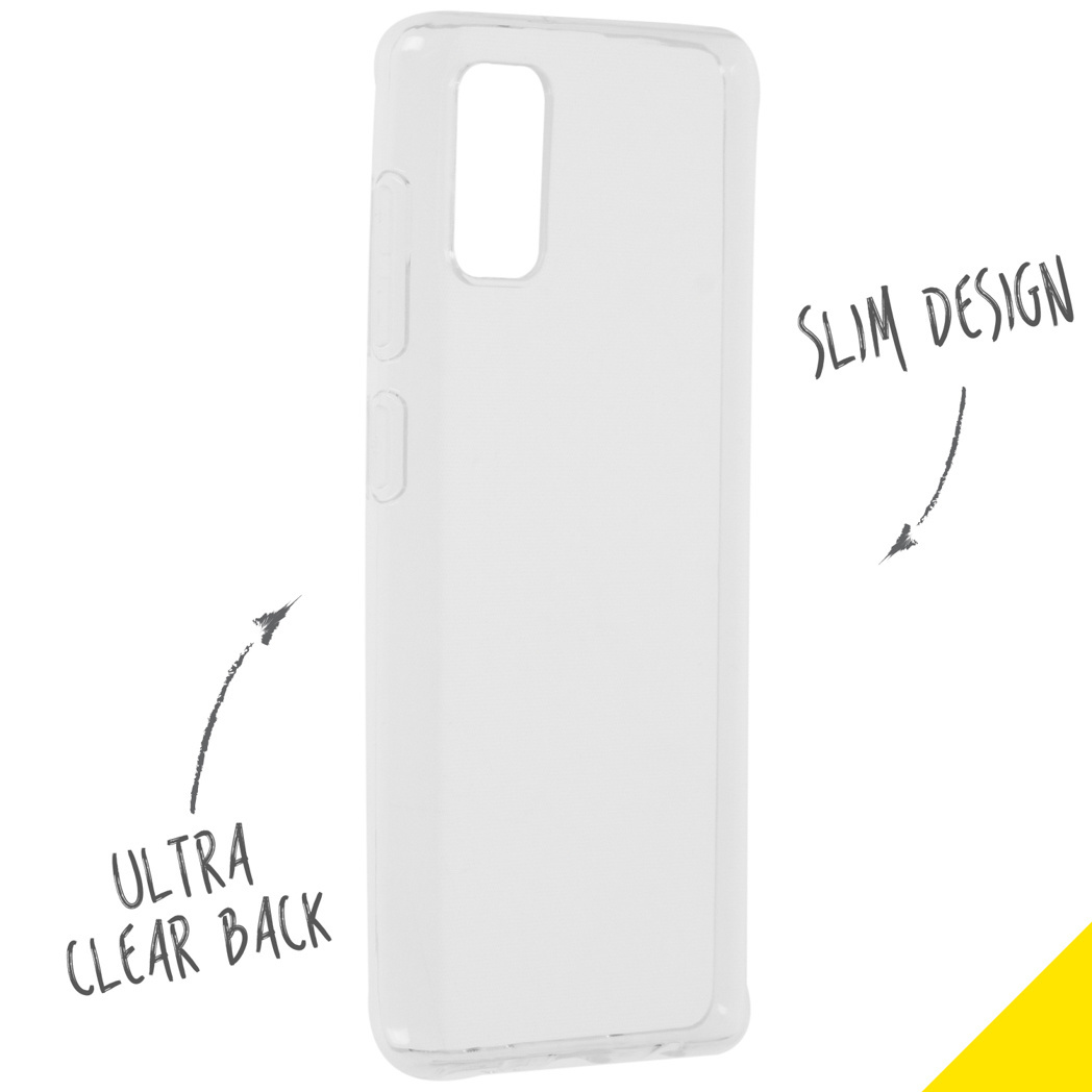Accezz Clear Backcover Samsung Galaxy A41 - Transparant - Afbeelding 2