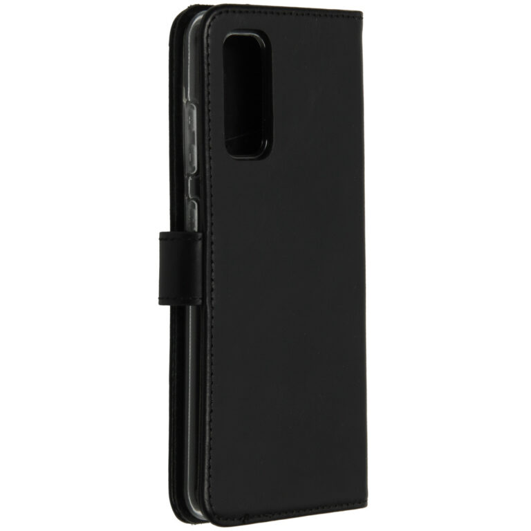 Selencia Echt Lederen Bookcase Samsung Galaxy S20 - Zwart - Afbeelding 2