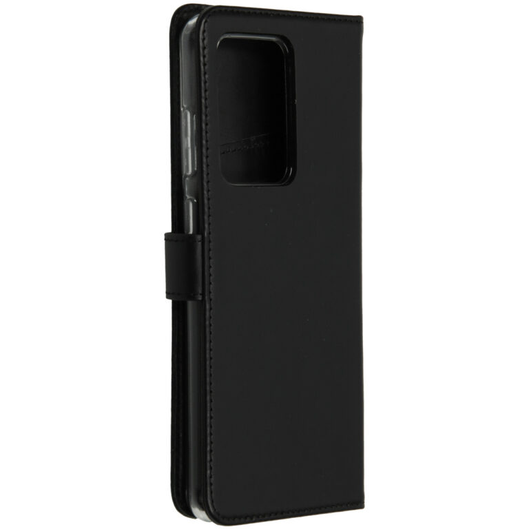 Selencia Echt Lederen Bookcase Samsung Galaxy S20 Ultra - Zwart - Afbeelding 2