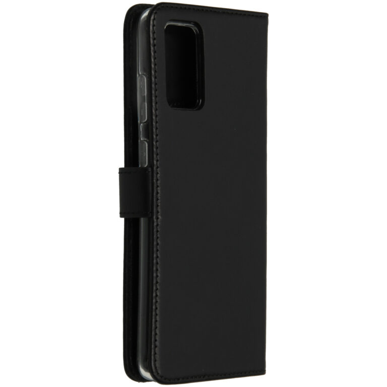 Selencia Echt Lederen Bookcase Samsung Galaxy S20 Plus - Zwart - Afbeelding 2