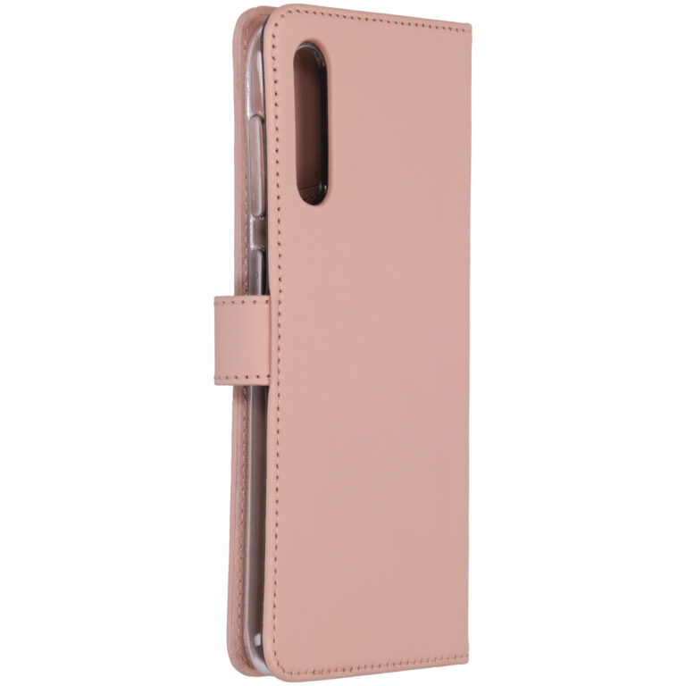 Selencia Echt Lederen Bookcase Samsung Galaxy A50 / A30s - Roze - Afbeelding 2