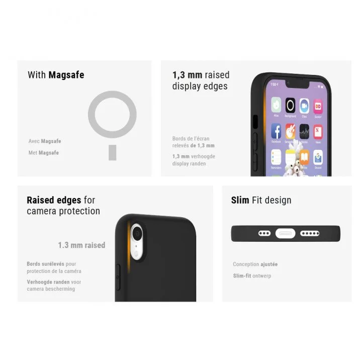 NovaNL telefoonhoesje iPhone XR Zwart met Magsafe - Afbeelding 4