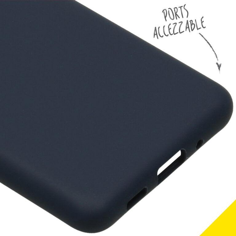 Accezz Liquid Silicone Backcover Samsung Galaxy S20 Ultra - Blauw - Afbeelding 3