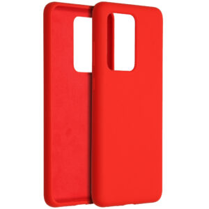 Accezz Liquid Silicone Backcover Samsung Galaxy S20 Ultra - Rood