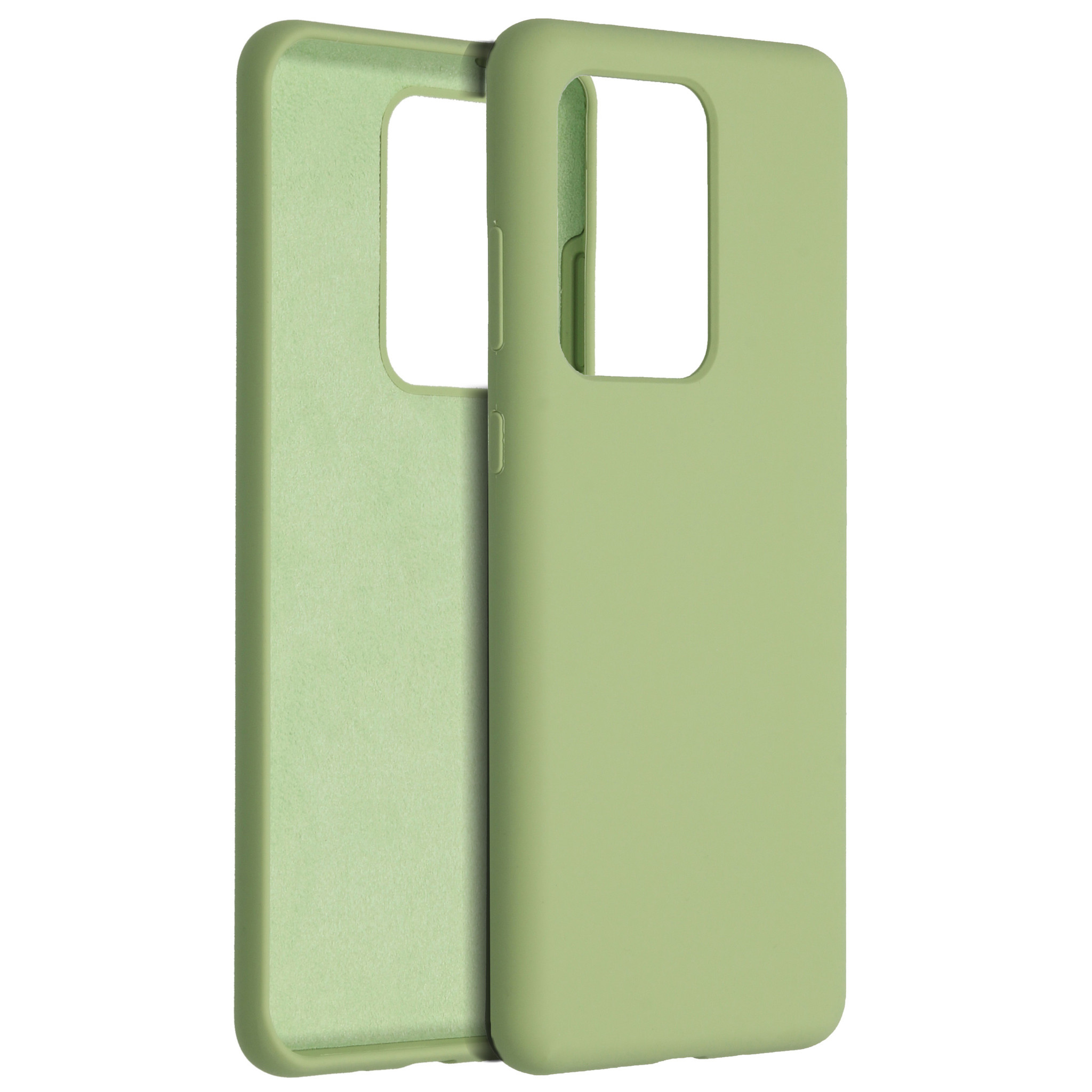 Accezz Liquid Silicone Backcover Samsung Galaxy S20 Ultra – Groen
