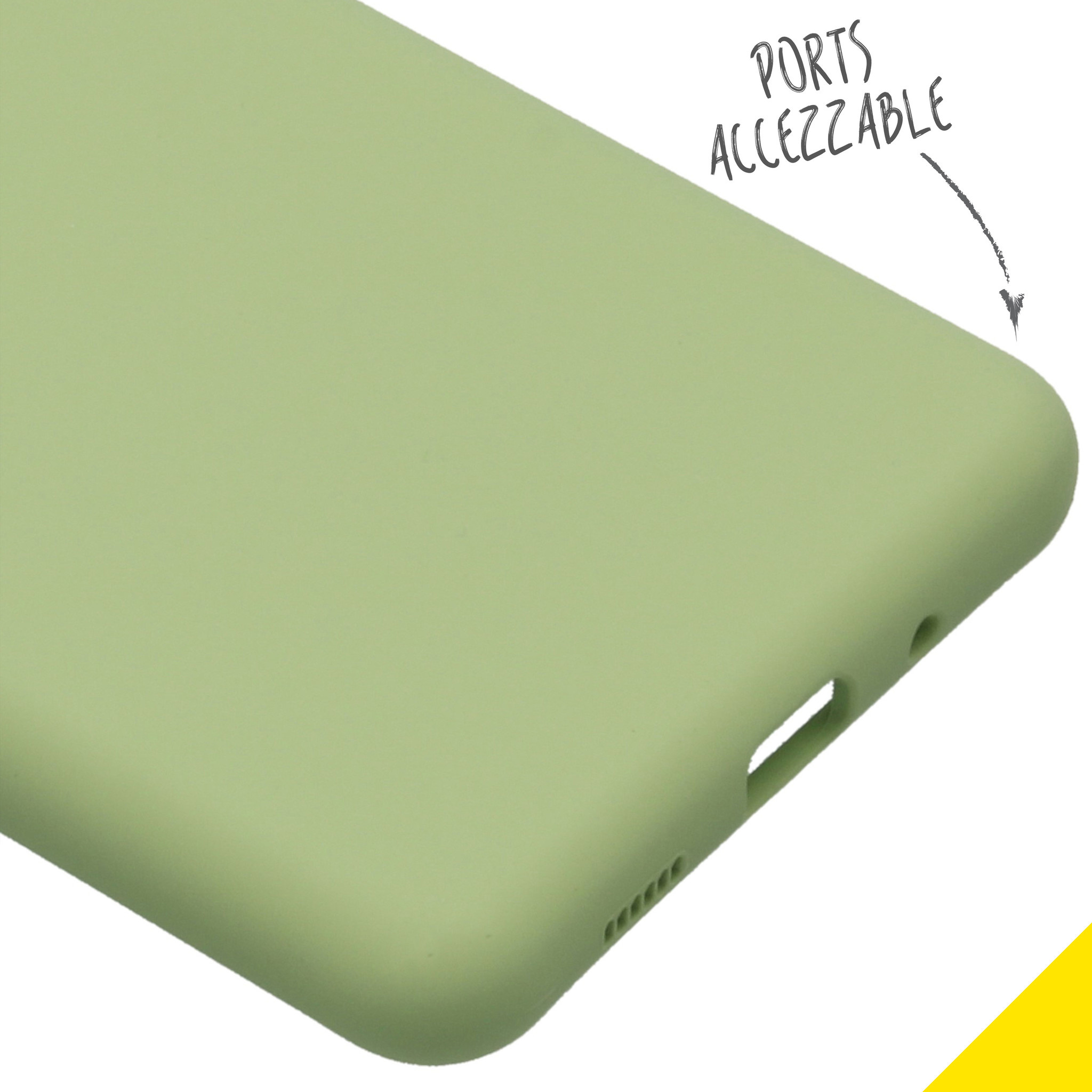 Accezz Liquid Silicone Backcover Samsung Galaxy S20 Ultra - Groen - Afbeelding 3