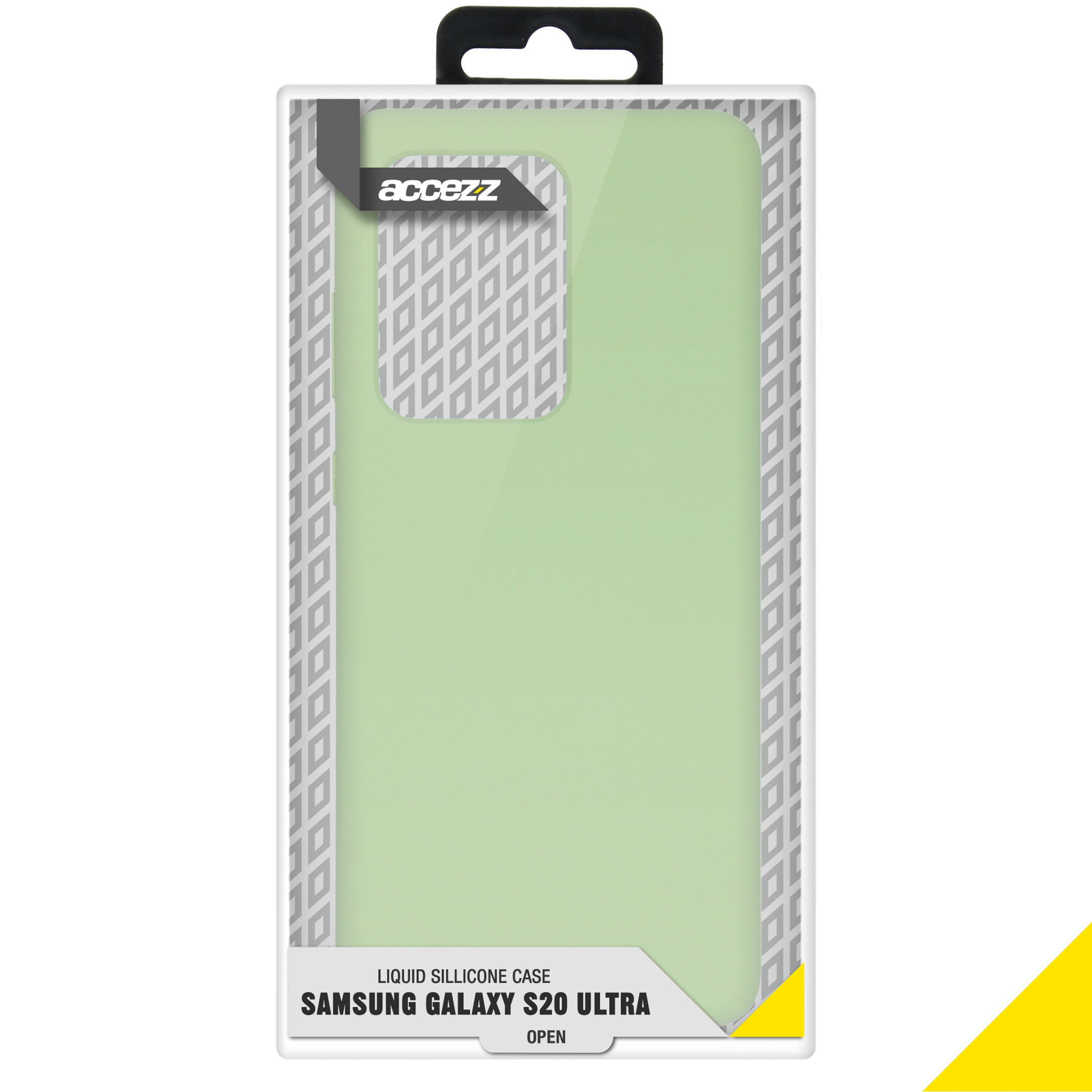 Accezz Liquid Silicone Backcover Samsung Galaxy S20 Ultra - Groen - Afbeelding 4