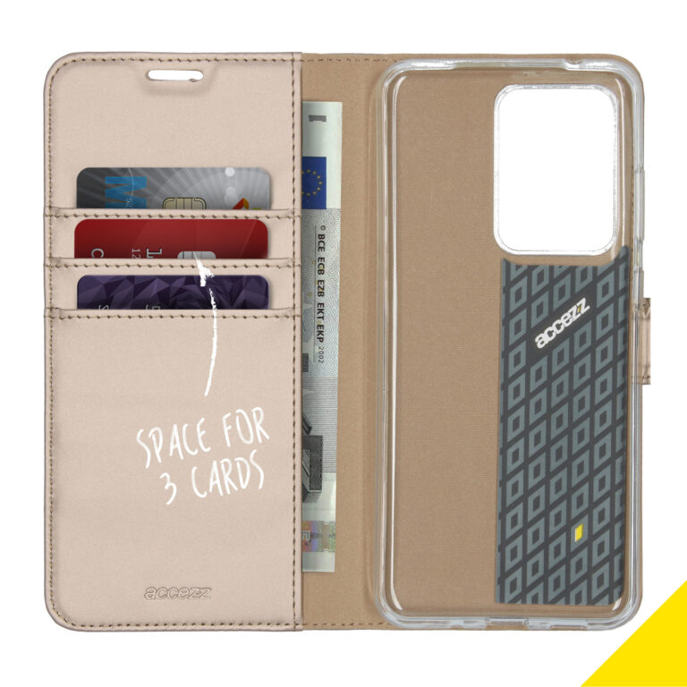 Accezz Wallet Softcase Bookcase Samsung Galaxy S20 Ultra - Goud - Afbeelding 3