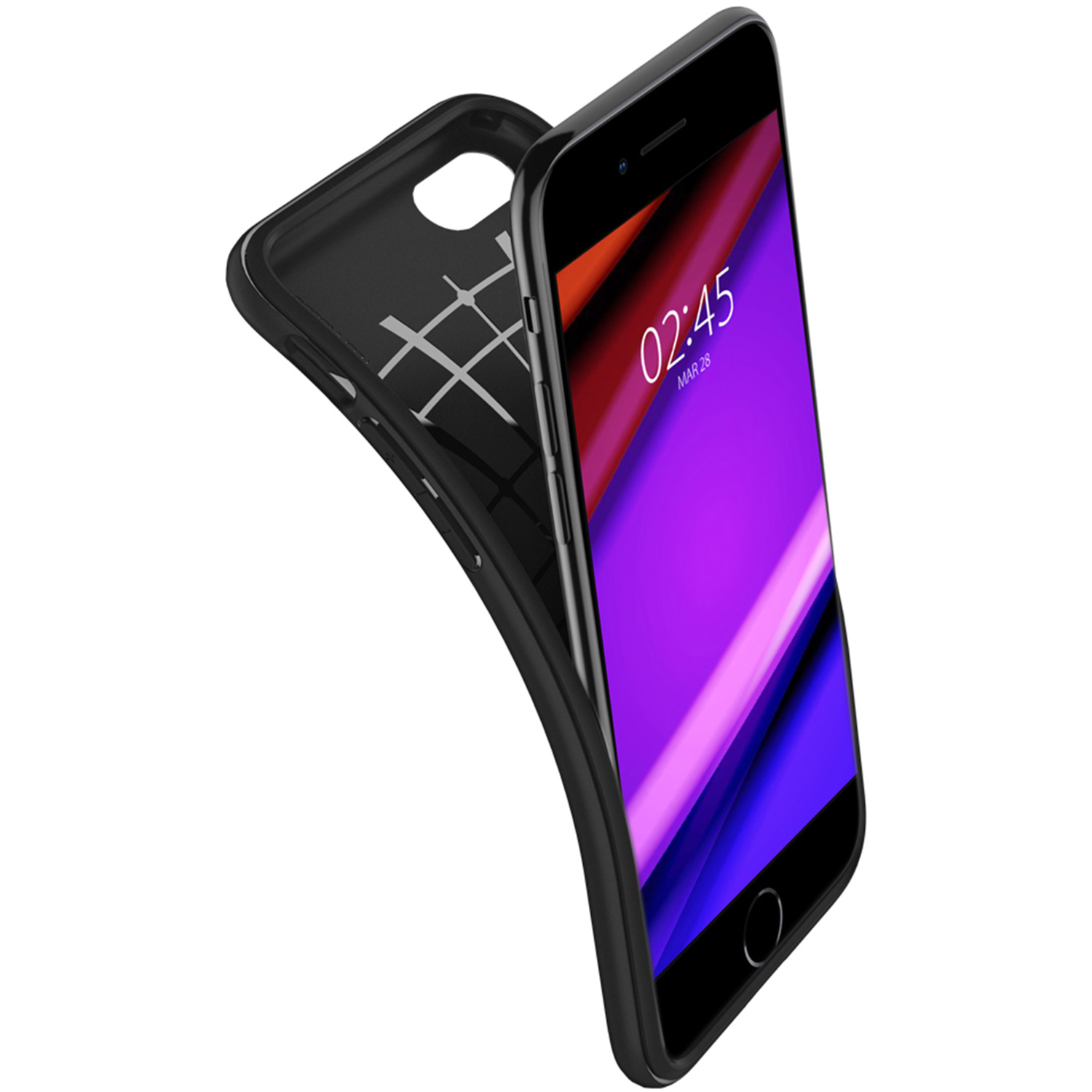 Spigen Rugged Armor Backcover Apple iPhone SE (2022 / 2020) - Afbeelding 2