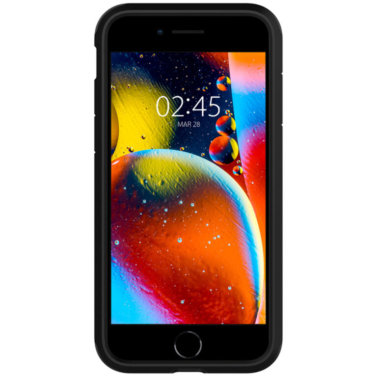Spigen Tough Armor Backcover Apple iPhone SE (2022 / 2020) - Zwart - Afbeelding 2