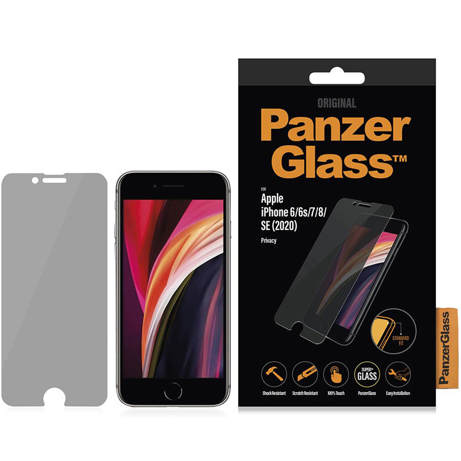 PanzerGlass Privacy Screenprotector Apple iPhone SE (2022 / 2020) - Afbeelding 4