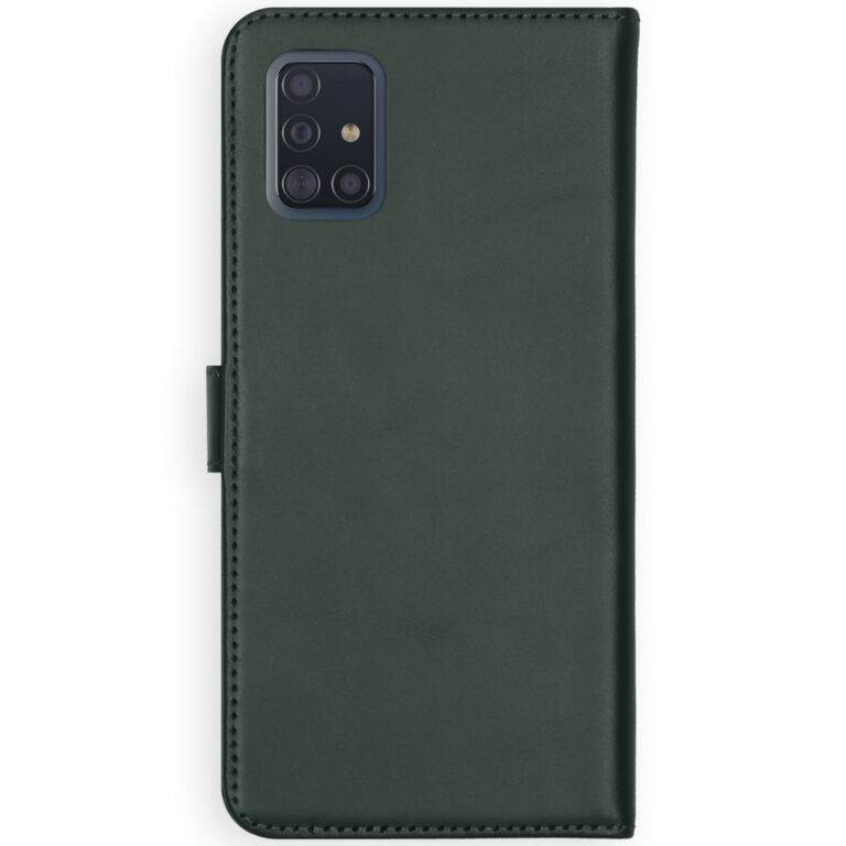 Selencia Echt Lederen Bookcase Samsung Galaxy A51 - Groen - Afbeelding 3
