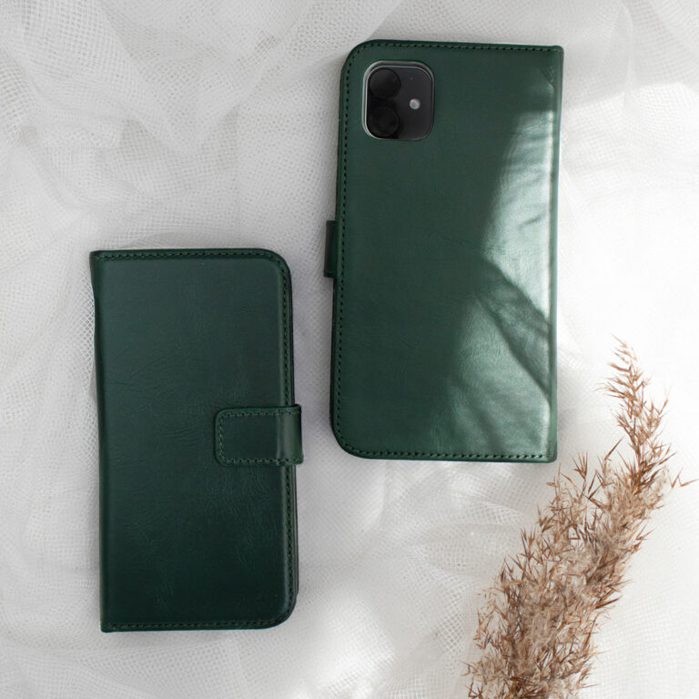 Selencia Echt Lederen Bookcase Samsung Galaxy A51 - Groen - Afbeelding 9