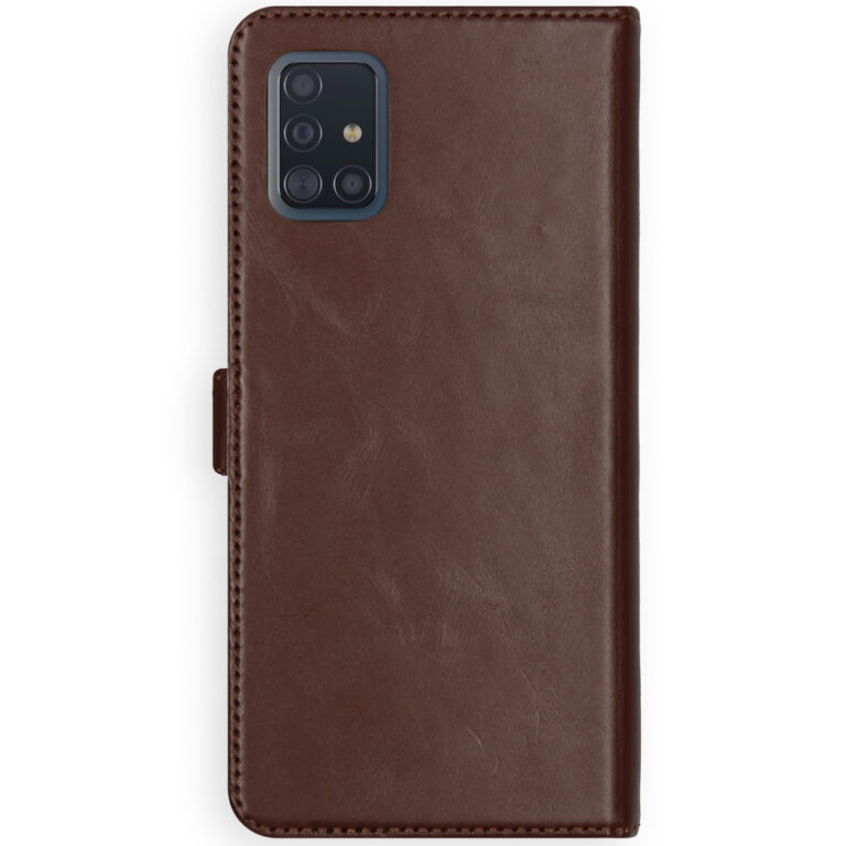 Selencia Echt Lederen Bookcase Samsung Galaxy A51 - Bruin - Afbeelding 3
