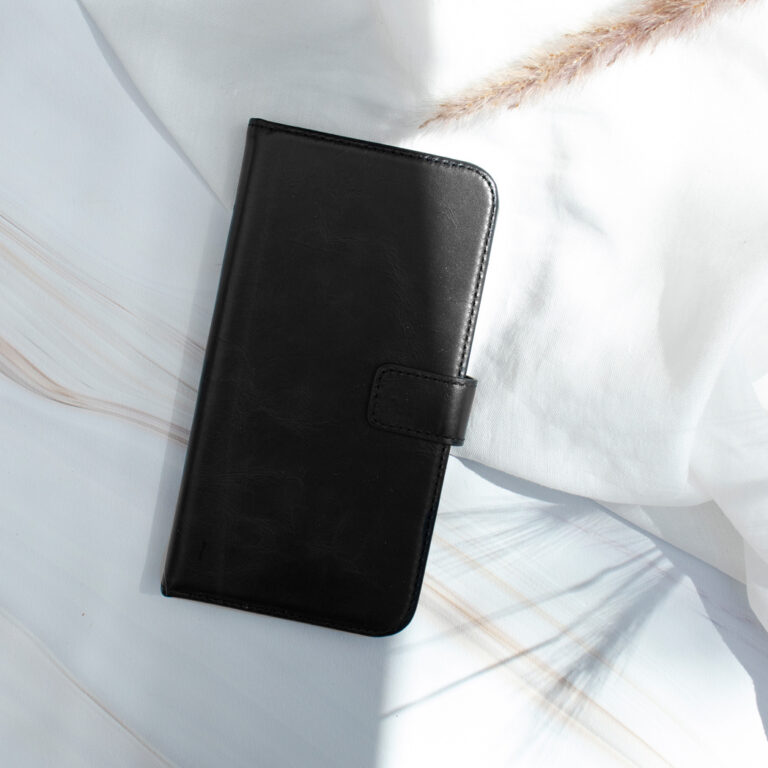 Selencia Echt Lederen Bookcase Samsung Galaxy A50 / A30s - Zwart - Afbeelding 9