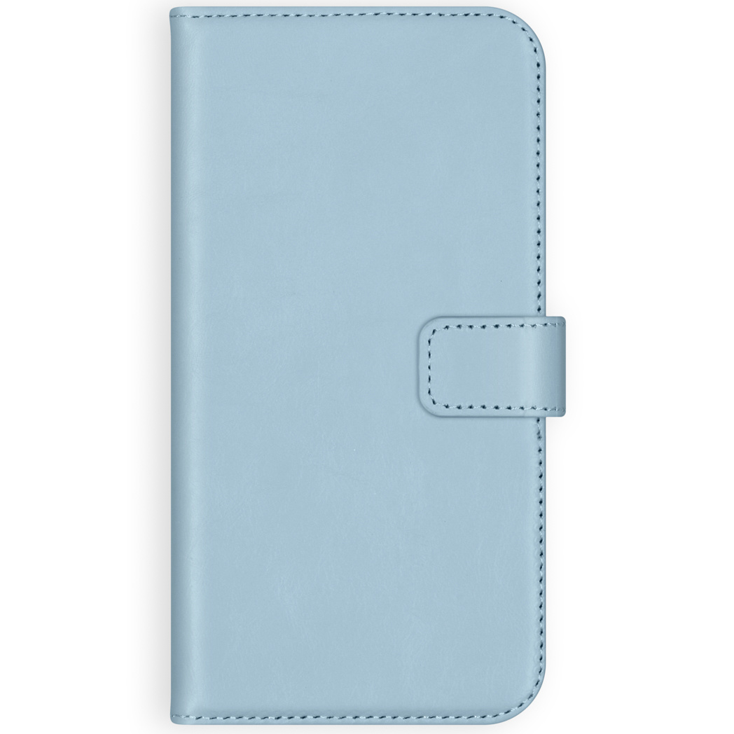 Selencia Echt Leren Bookcase Apple iPhone Xr - Air Blue - Afbeelding 2