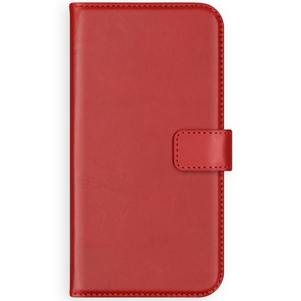 Selencia Echt Lederen Bookcase Samsung Galaxy S20 – Rood
