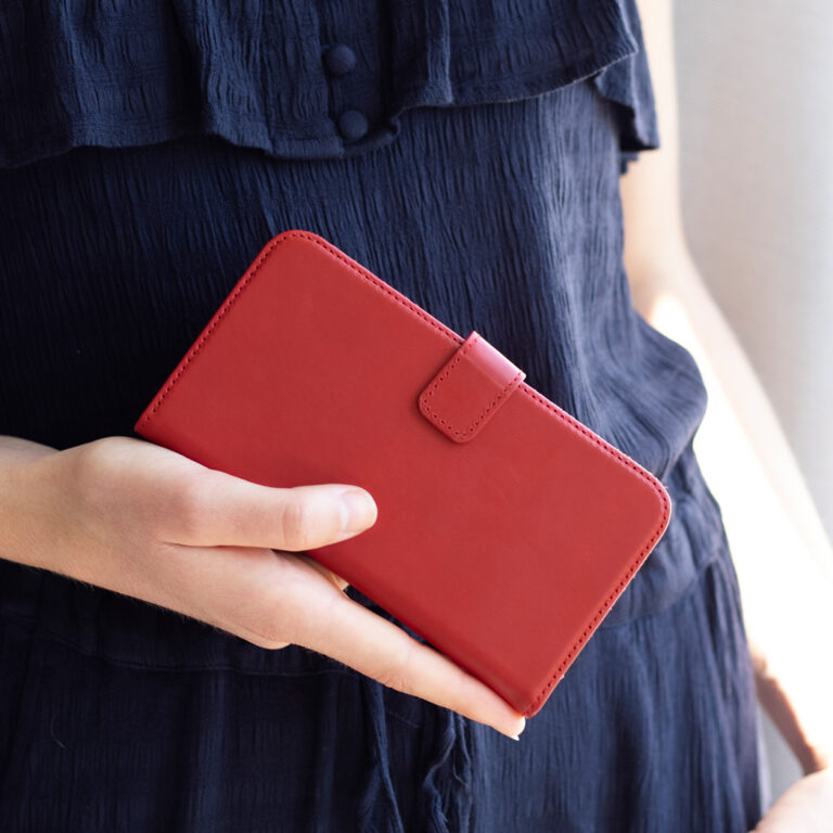 Selencia Echt Lederen Bookcase Samsung Galaxy S20 - Rood - Afbeelding 7