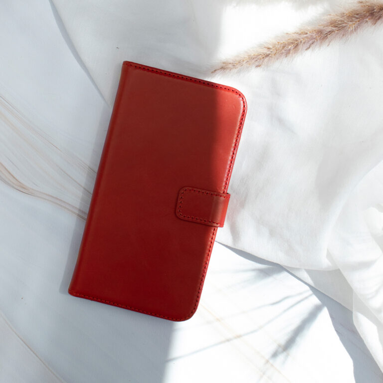 Selencia Echt Lederen Bookcase Samsung Galaxy S20 - Rood - Afbeelding 9