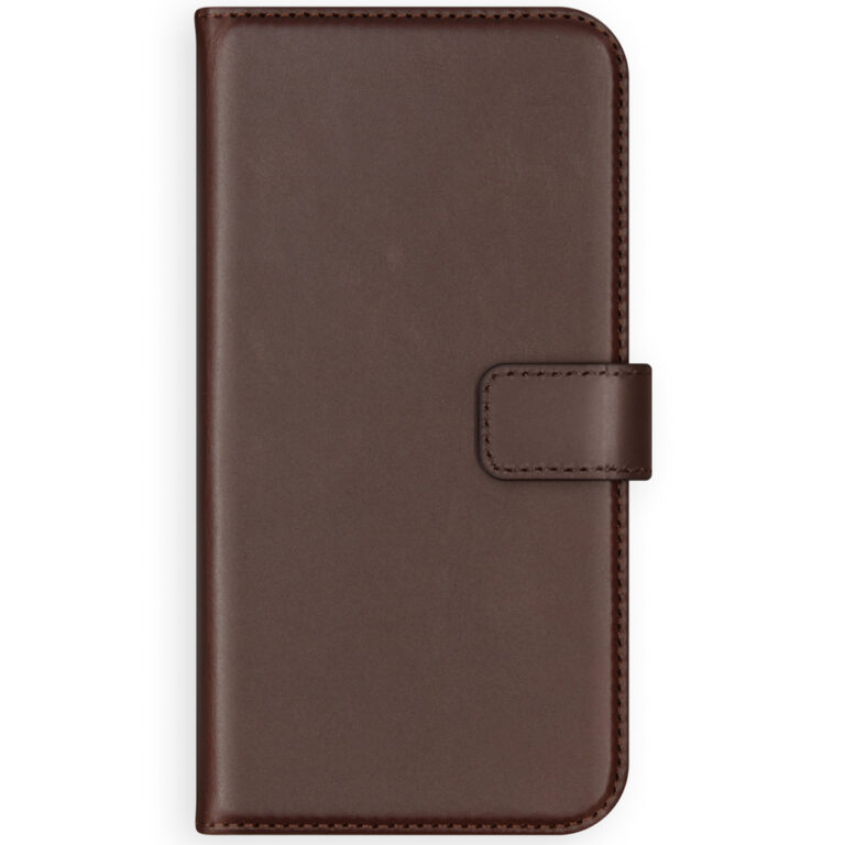 Selencia Echt Lederen Bookcase Apple iPhone Xs - Bruin - Afbeelding 2
