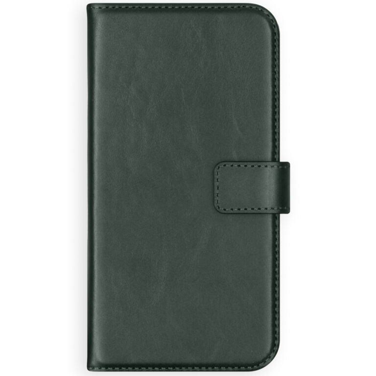 Selencia Echt Lederen Bookcase Apple iPhone Xs - Groen - Afbeelding 2