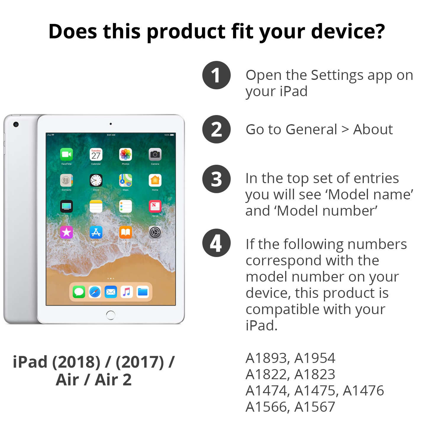 Accezz Premium glass screenprotector Tablet Apple iPad 6 (2018) 9.7 inch / iPad 5 (2017) 9.7 inch / Air 2 (2014)/Air 1 (2013) - Afbeelding 5