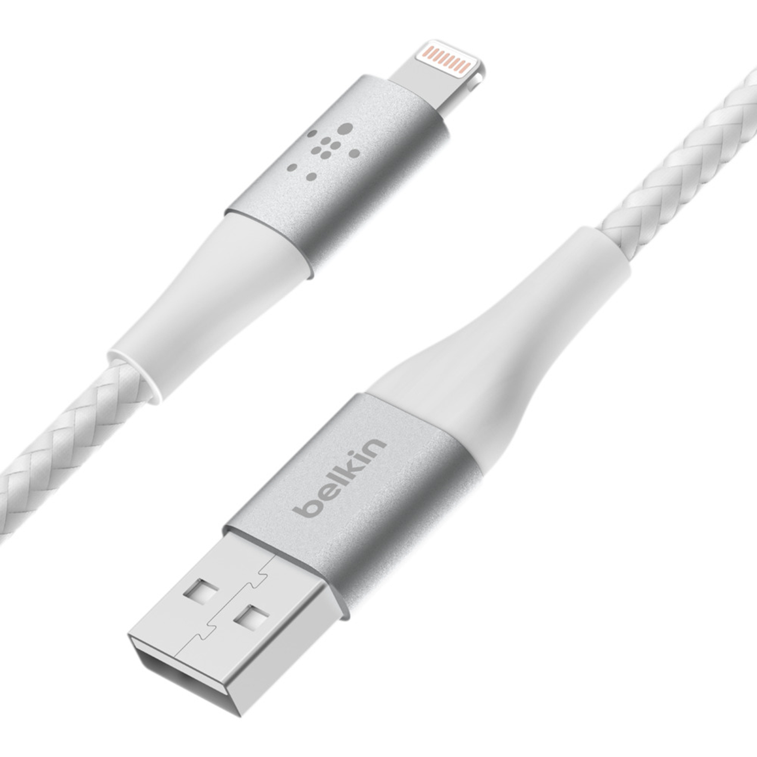 Belkin Boost↑Charge™ Braided Lightning naar USB kabel - 2 meter - Wit - Afbeelding 2