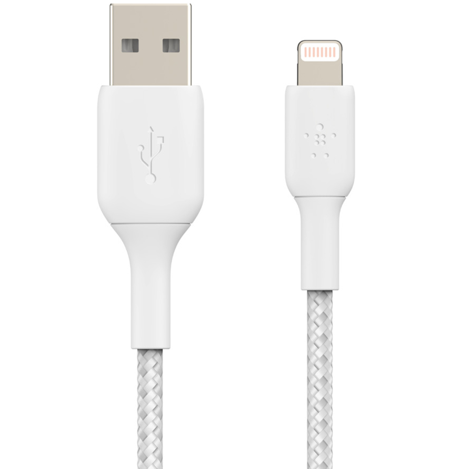 Belkin Boost↑Charge™ Braided Lightning naar USB kabel – 3 meter – Wit