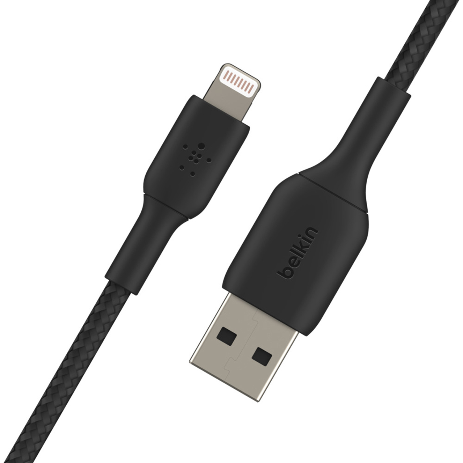 Belkin Boost↑Charge™ Braided Lightning naar USB kabel - 0,15 meter - Zwart - Afbeelding 2