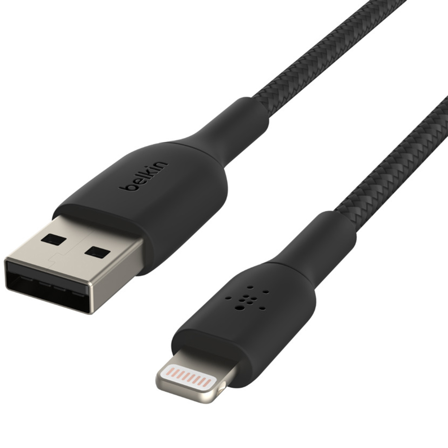 Belkin Boost↑Charge™ Braided Lightning naar USB kabel - 0,15 meter - Zwart - Afbeelding 3