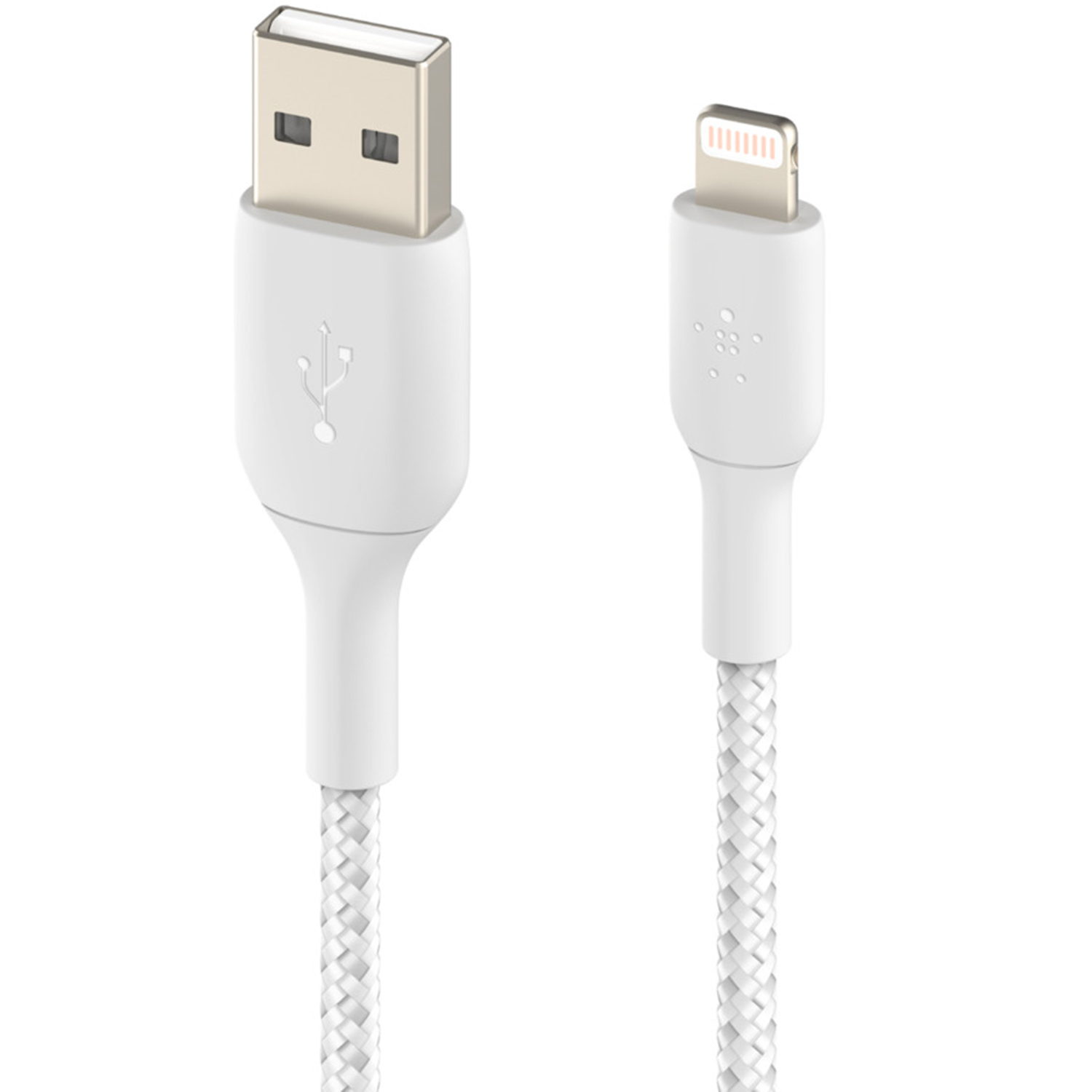 Belkin Boost↑Charge™ Braided Lightning naar USB kabel - 0,15 meter - Wit - Afbeelding 4