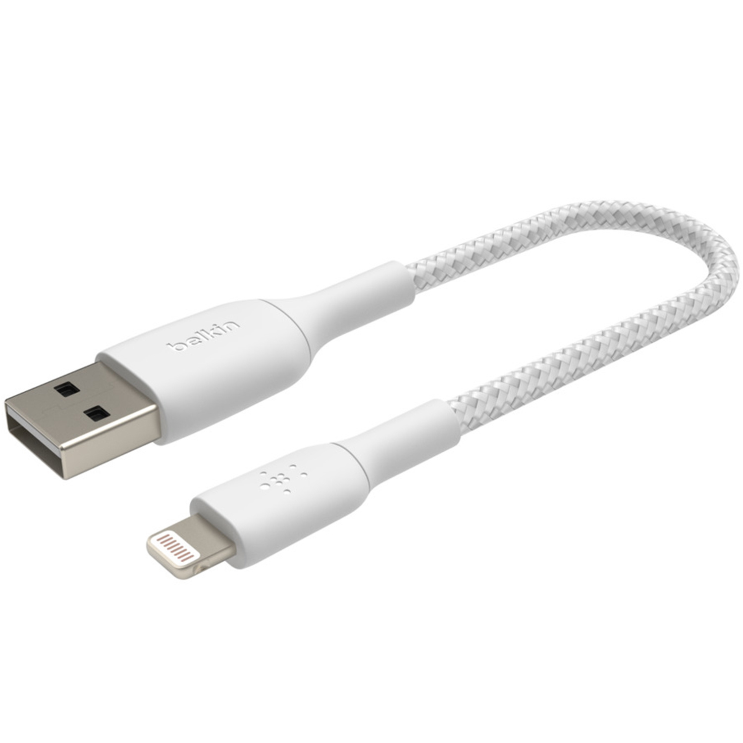 Belkin Boost↑Charge™ Braided Lightning naar USB kabel - 0,15 meter - Wit - Afbeelding 5
