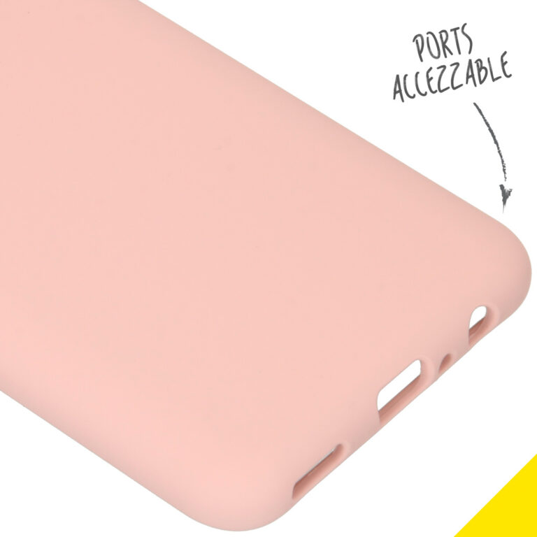 Accezz Liquid Silicone Backcover Huawei P Smart (2020) - Pink Sand - Afbeelding 3