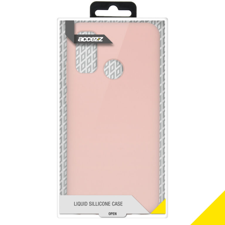 Accezz Liquid Silicone Backcover Huawei P Smart (2020) - Pink Sand - Afbeelding 4