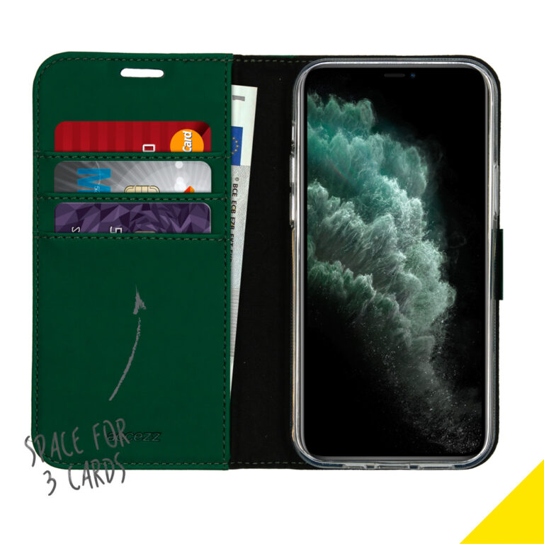 Accezz Wallet Softcase Bookcase Apple iPhone 12 (Pro) - Groen - Afbeelding 3