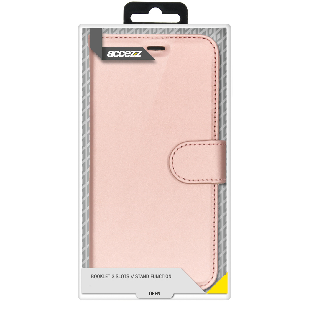 Accezz Wallet Softcase Bookcase Apple iPhone 12 (Pro) - Rosé Goud - Afbeelding 4