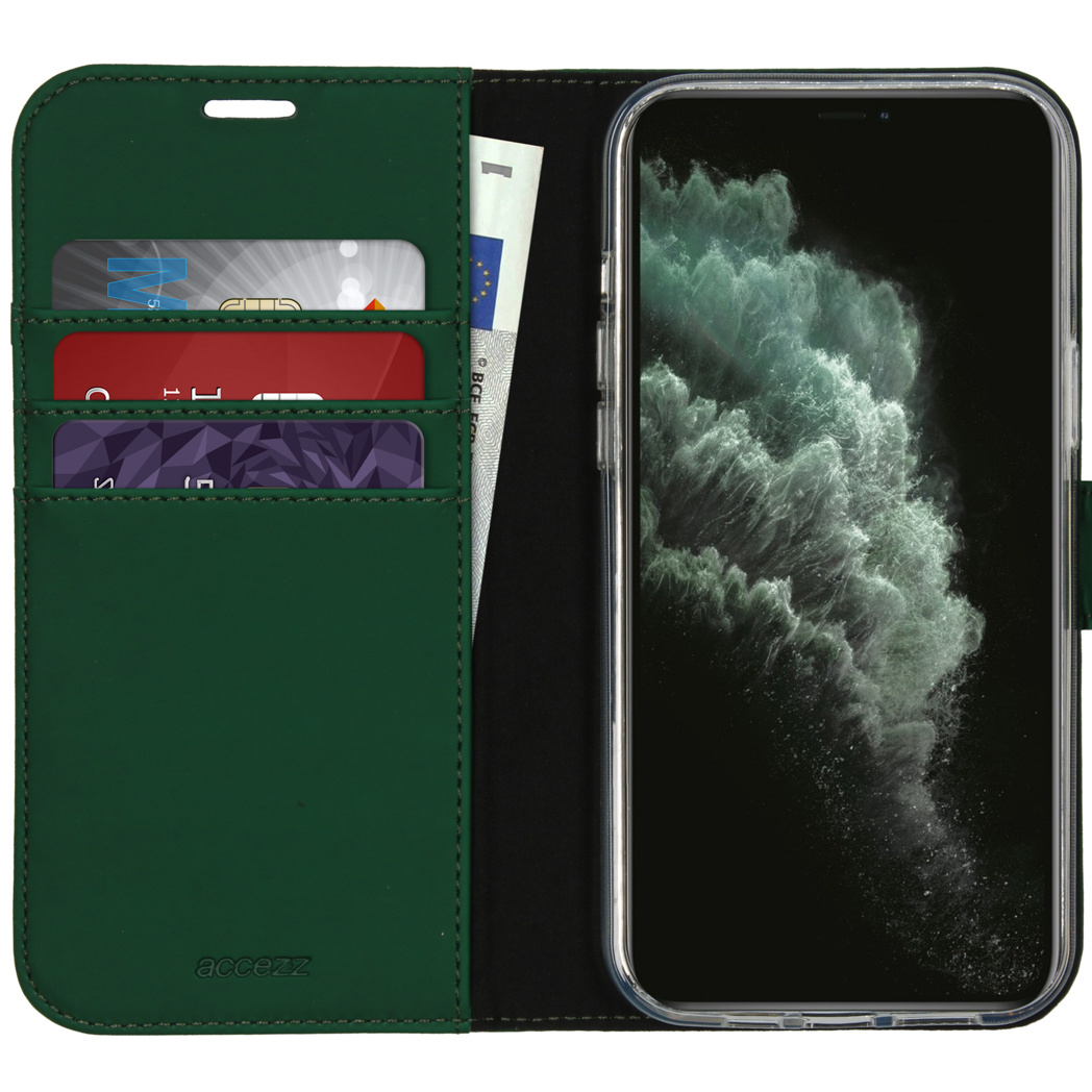 Accezz Wallet Softcase Bookcase Apple iPhone 12 Pro Max - Groen - Afbeelding 3