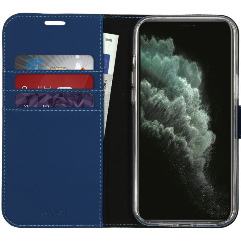 Accezz Wallet Softcase Bookcase Apple iPhone 12 Pro Max - Blauw - Afbeelding 3