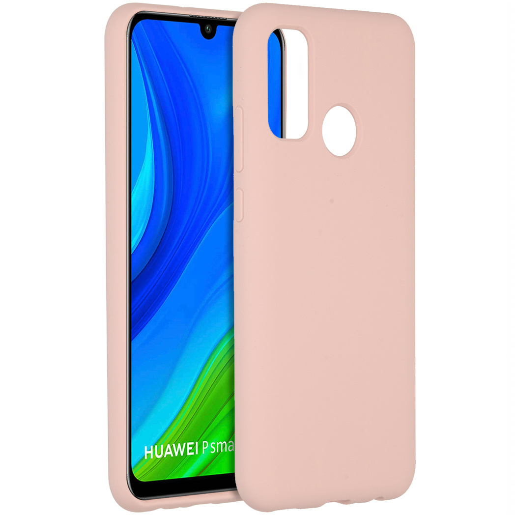 Accezz Liquid Silicone Backcover Huawei P Smart (2020) – Pink Sand