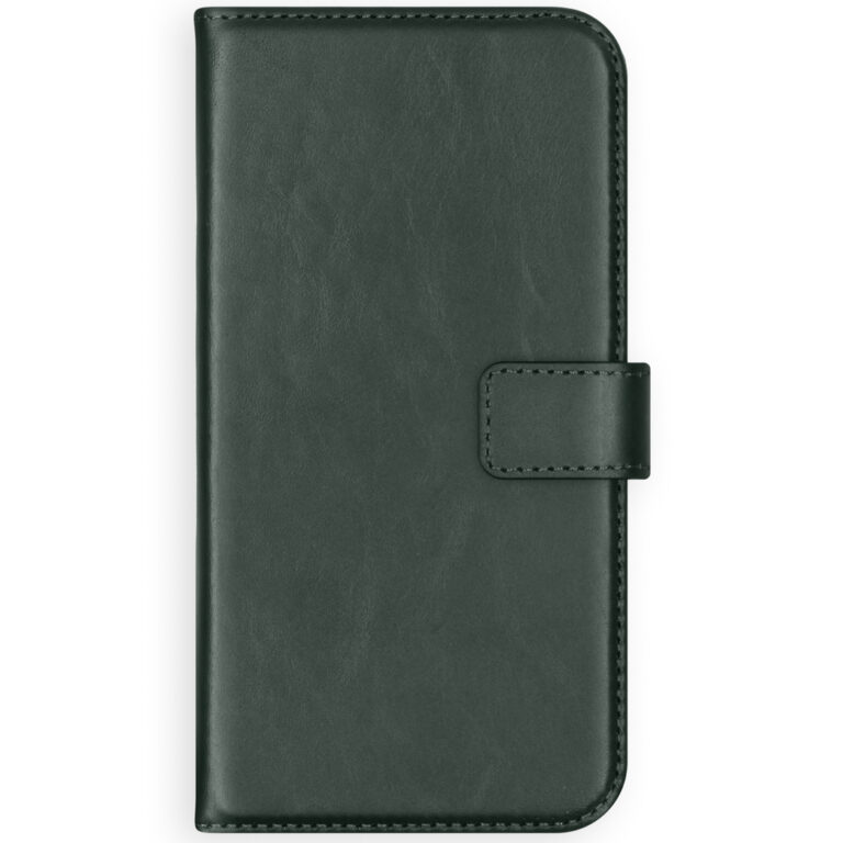 Selencia Echt Lederen Bookcase Apple iPhone 12 (Pro) - Groen - Afbeelding 2