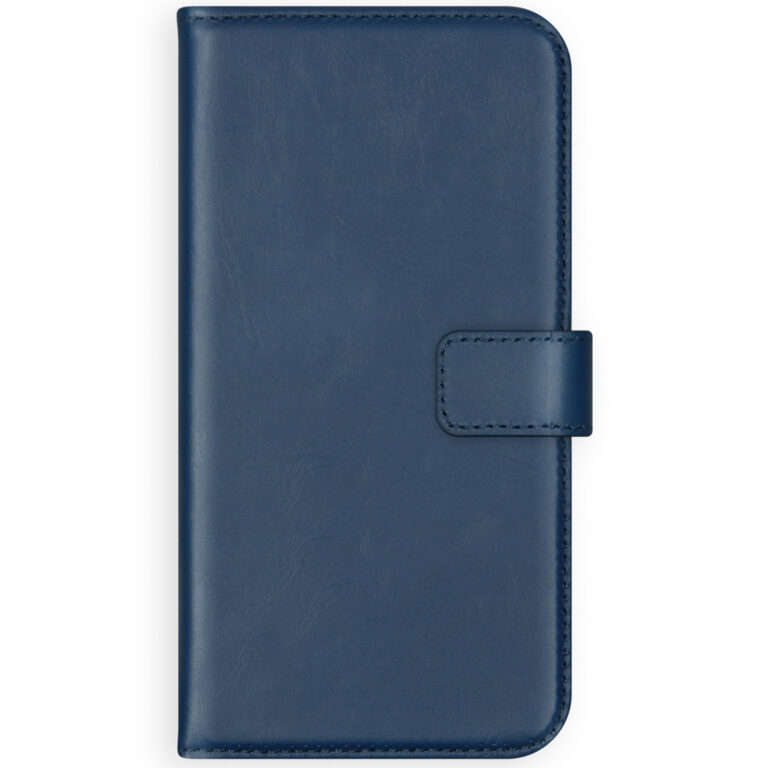 Selencia Echt Lederen Bookcase Apple iPhone 12 Pro Max - Blauw - Afbeelding 2