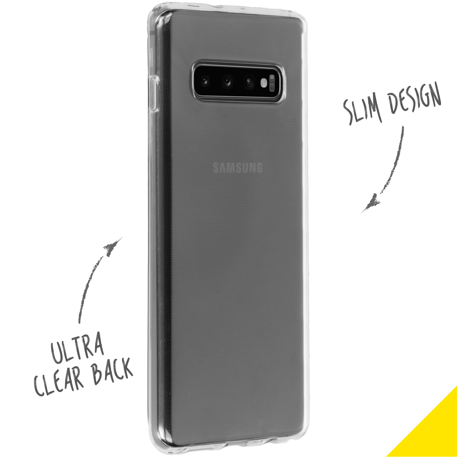 Accezz Clear Backcover Samsung Galaxy S10 Plus - Transparant - Afbeelding 2