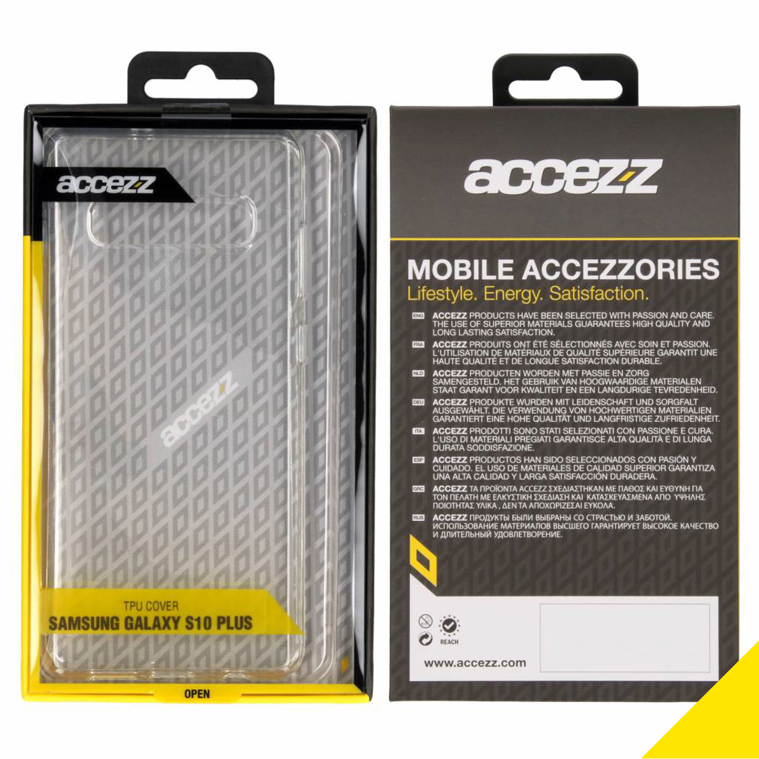 Accezz Clear Backcover Samsung Galaxy S10 Plus - Transparant - Afbeelding 4