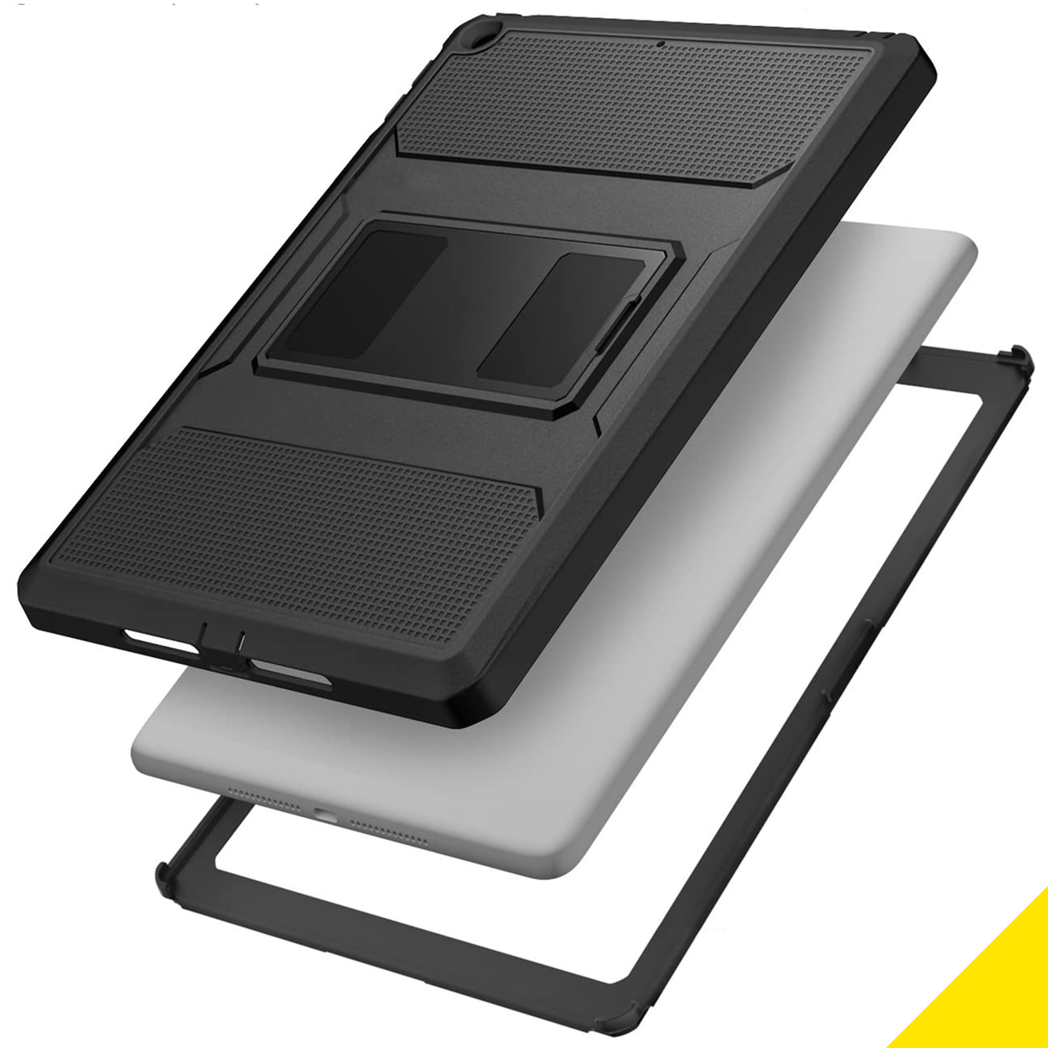 Accezz Rugged Back Case Apple iPad 6 (2018) 9.7 inch / iPad 5 (2017) 9.7 inch - Zwart - Afbeelding 2