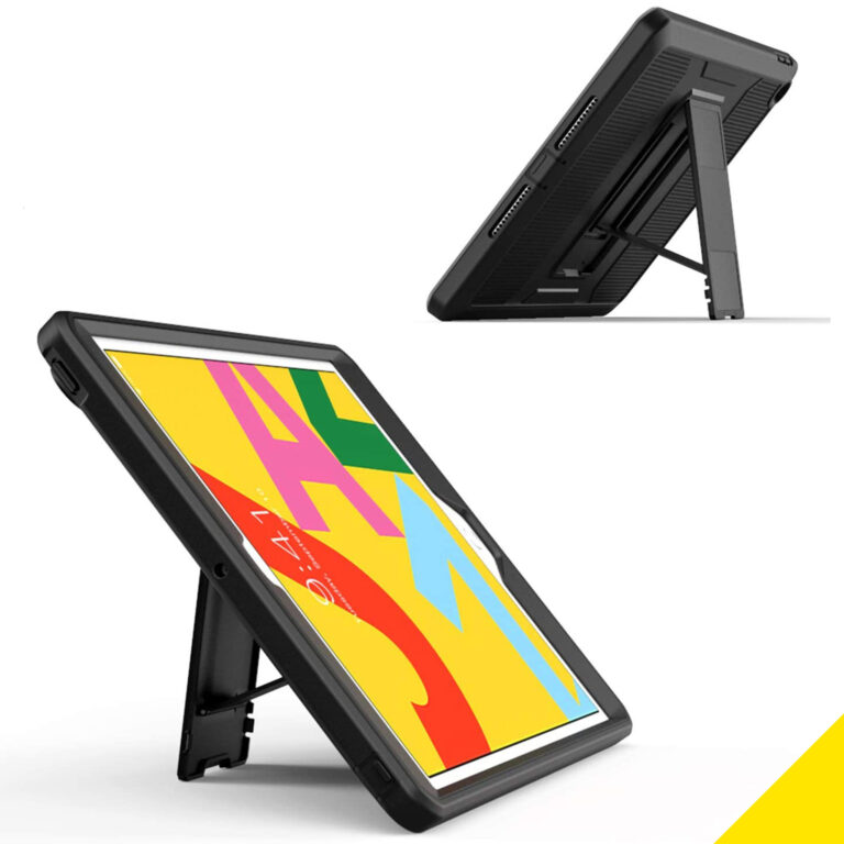 Accezz Rugged Back Case Apple iPad 9 (2021) 10.2 inch / iPad 8 (2020) 10.2 inch / iPad 7 (2019) 10.2 inch - Zwart - Afbeelding 4