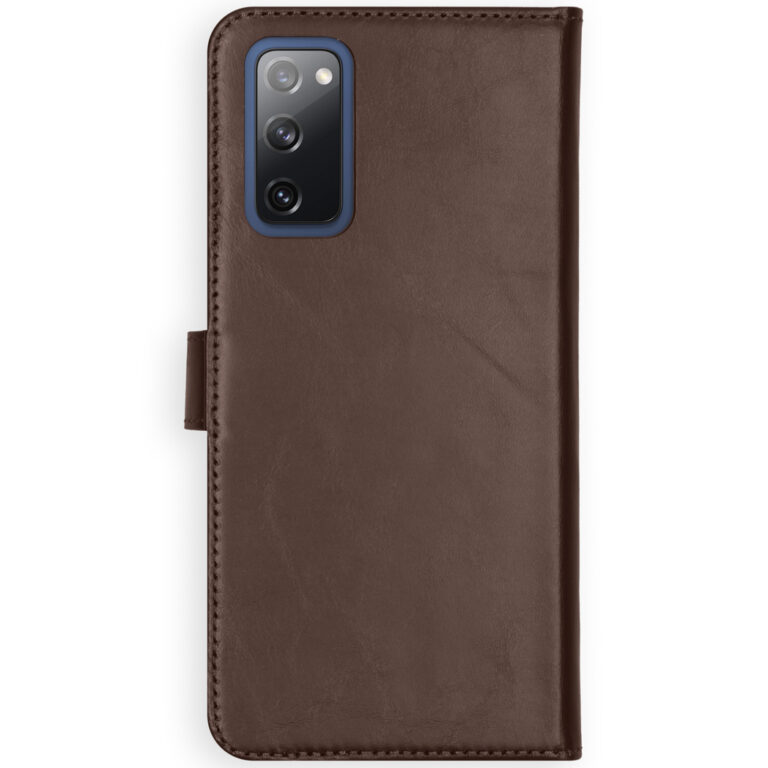 Selencia Echt Lederen Bookcase Samsung Galaxy S20 FE - Bruin - Afbeelding 3