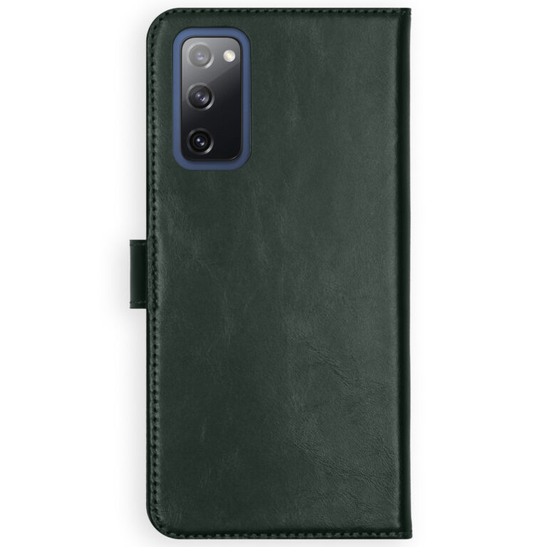 Selencia Echt Lederen Bookcase Samsung Galaxy S20 FE - Groen - Afbeelding 3