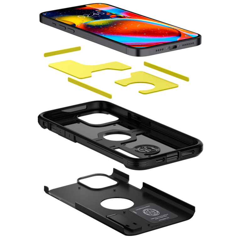 Spigen Tough Armor Backcover Apple iPhone 12 Pro Max - Zwart - Afbeelding 5