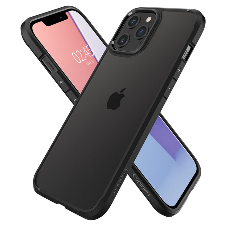Spigen Ultra Hybrid Backcover Apple iPhone 12 (Pro) - Zwart - Afbeelding 5